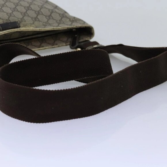 GUCCI GG Supreme Shoulder Bag PVC Leather Beige - Picture 10 of 16
